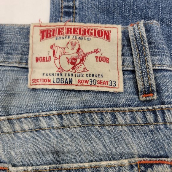 True‎ Religion 3 Fly Button Down Logan Jeans Row 30, Seat 33 Women - Picture 8 of 11